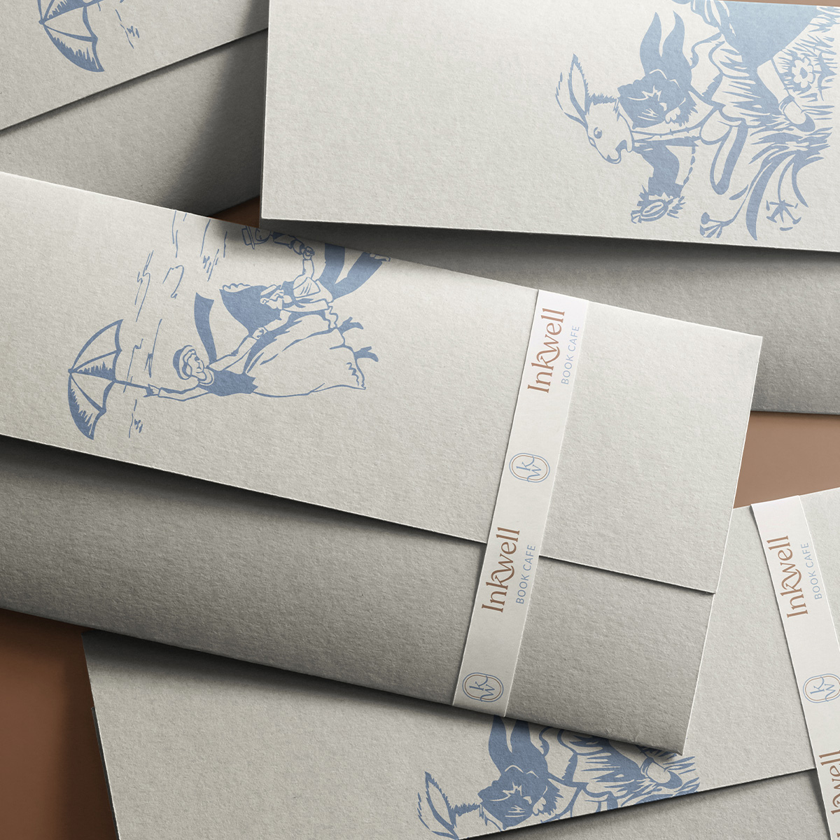 Home 1 Scattered Minimal Envelopes Mockup